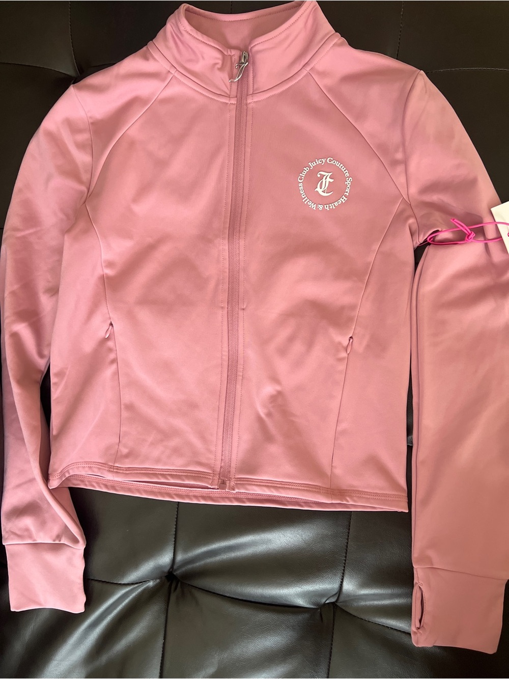 Juicy Couture Rose Pink Full-Zip Active Jacket